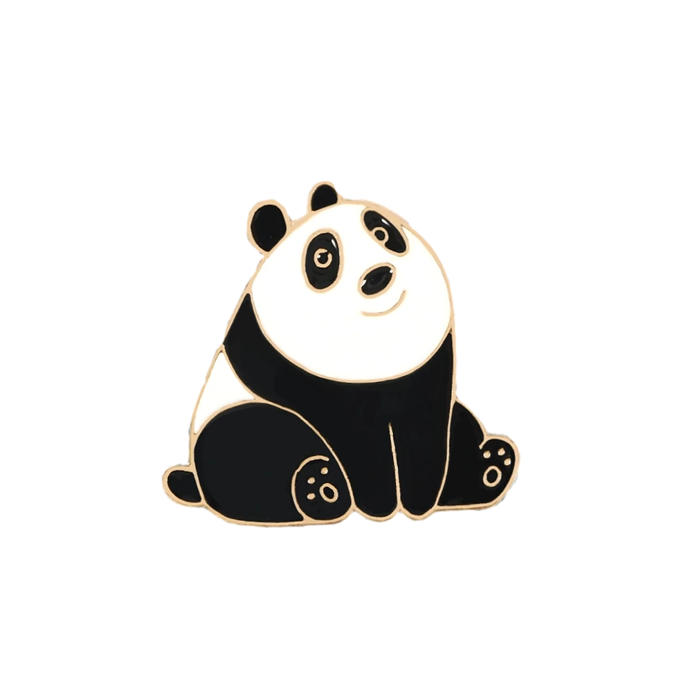 Panda Pin Boutonnière Doré | The Panda Shop